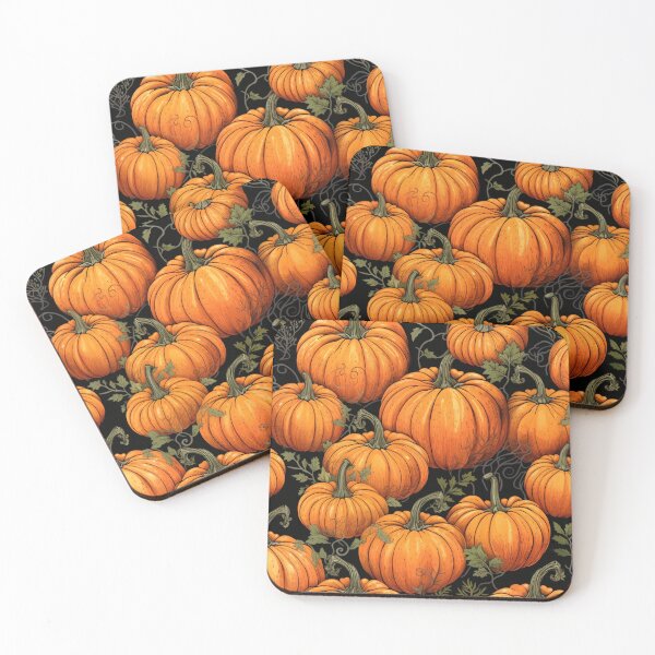 Item preview, Halloween orange pumpkin decoration pattern designed and sold by SmileshareShop.