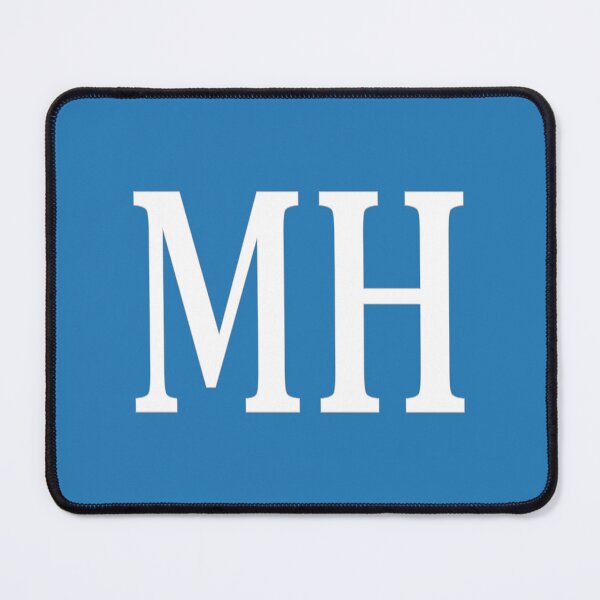 Item preview, MH Initials Monogram Elegant White Letters designed and sold by Jeallan Designs.