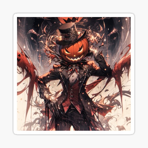 A Halloween Jack o Lanternv Sticker