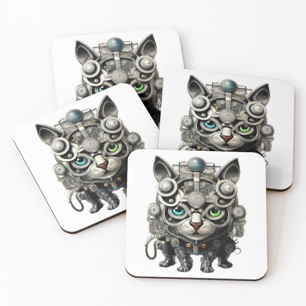 Item preview, Mechanical Cat Funny Pet designed and sold by ColorFlick.