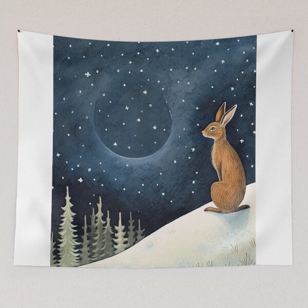 Item preview, Moonlit Reverie: The Hare's Serenity designed and sold by thewandswant.