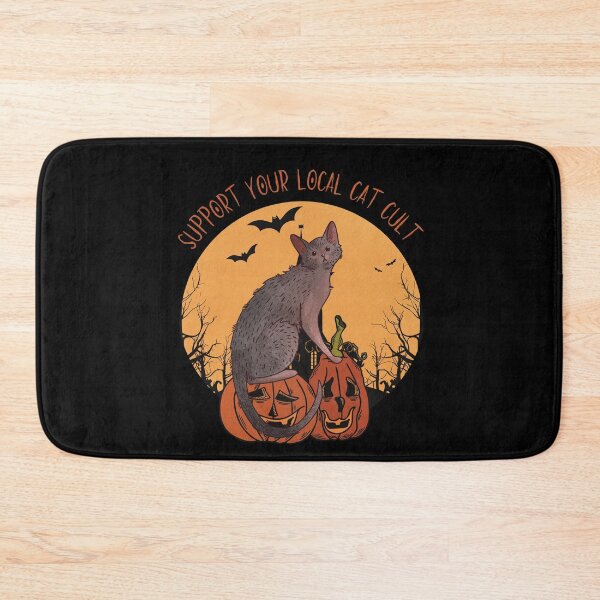 Item preview, Support your local cat cult - Lykoi Werewolf Cat designed and sold by FelineEmporium.