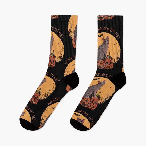 Item preview, Support your local cat cult - Lykoi Werewolf Cat designed and sold by FelineEmporium.