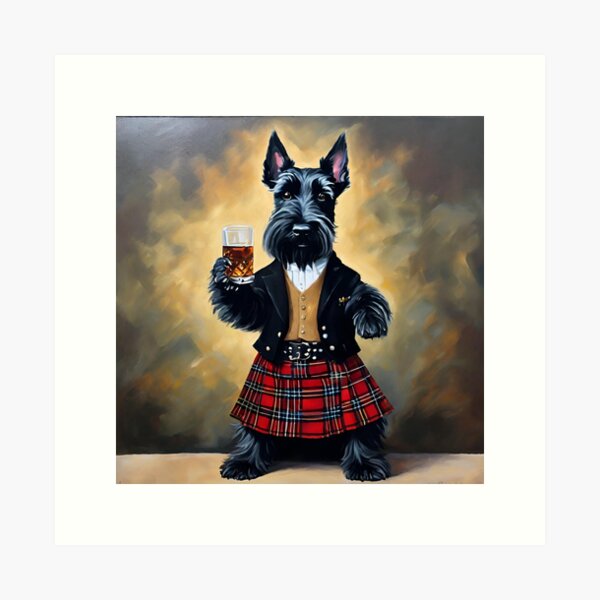 Item preview, Scottish Scottie Scotch, Dog Humor Art designed and sold by Kmcantley.