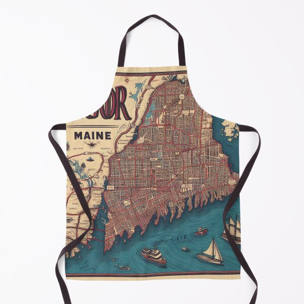 Item preview, Bangor Vintage Map designed and sold by HaydenMillepied.