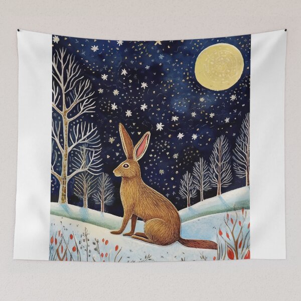 Item preview, Moonlit Reverie: The Hare's Serenity designed and sold by thewandswant.