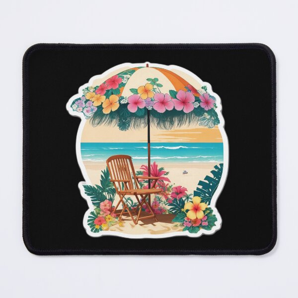 Item preview, Chill at the Beach - Hawaii Flowers Umbrella designed and sold by NautiChic.