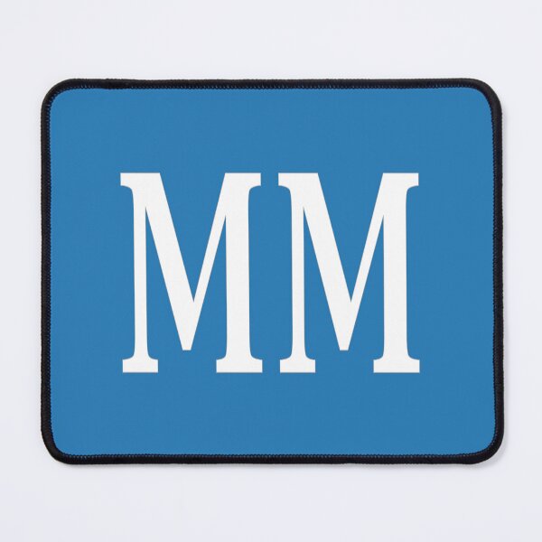 Item preview, MM Initials Monogram Elegant White Letters designed and sold by Jeallan Designs.