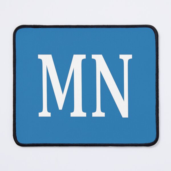 Item preview, MN Initials Monogram Elegant White Letters designed and sold by Jeallan Designs.