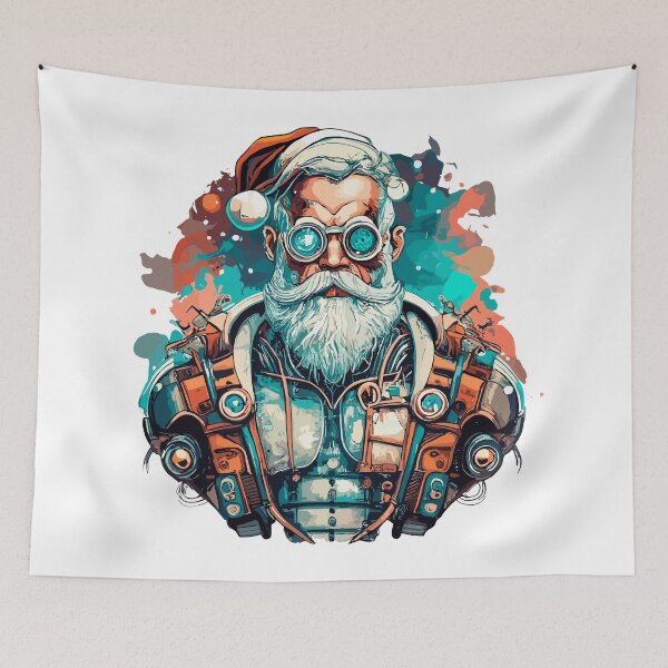 Item preview, Steampunk Santa in Glasses designed and sold by Kombinerki.