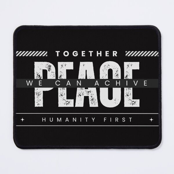 Item preview, together we can achive peace humanity first designed and sold by NEW-ART-TEAM.