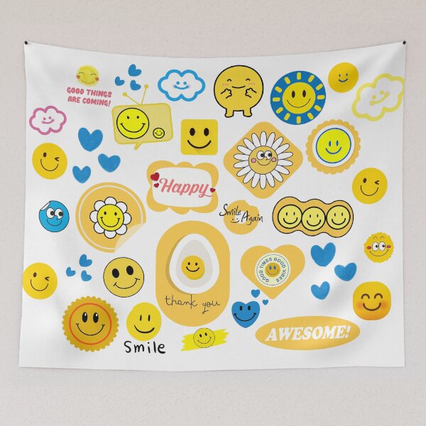 Item preview, smile sticker, stick me anywhere designed and sold by zzzozzo.