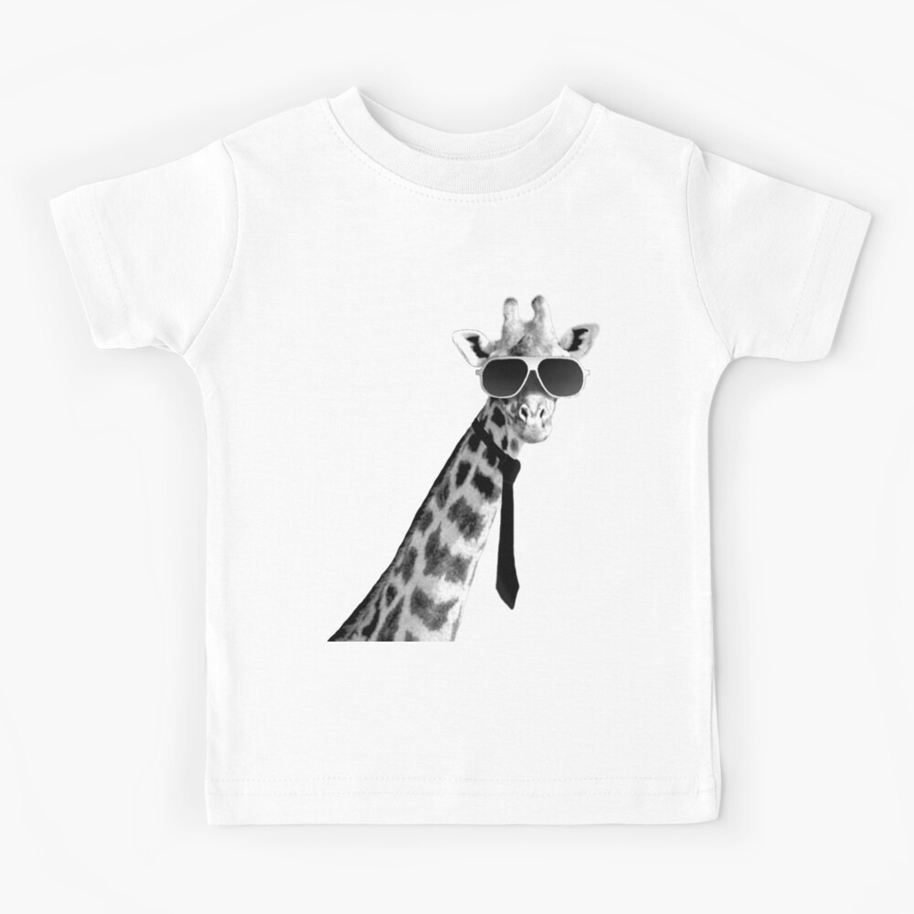 Giraffe On My Level Pop Art White Adult T-Shirt - Small