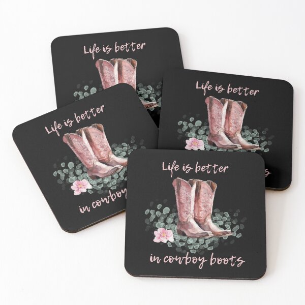 Item preview, La vida es mejor con botas de vaquero Coastal Cowgirl designed and sold by Daria-Shop.
