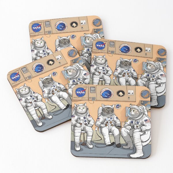 Item preview, cats in space digital paper designed and sold by pig2u.