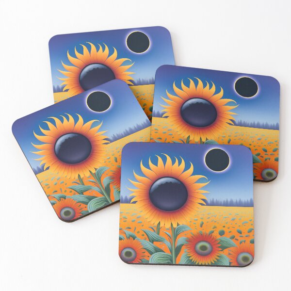 Item preview, Sunflower Total Solar Eclipse ,Sun Moon Phase, designed and sold by Lannanun.