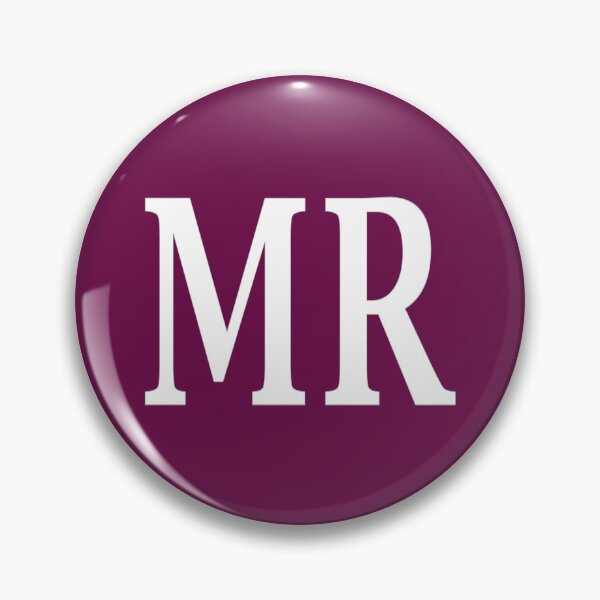 Item preview, MR Initials Monogram Elegant White Letters designed and sold by Jeallan Designs.