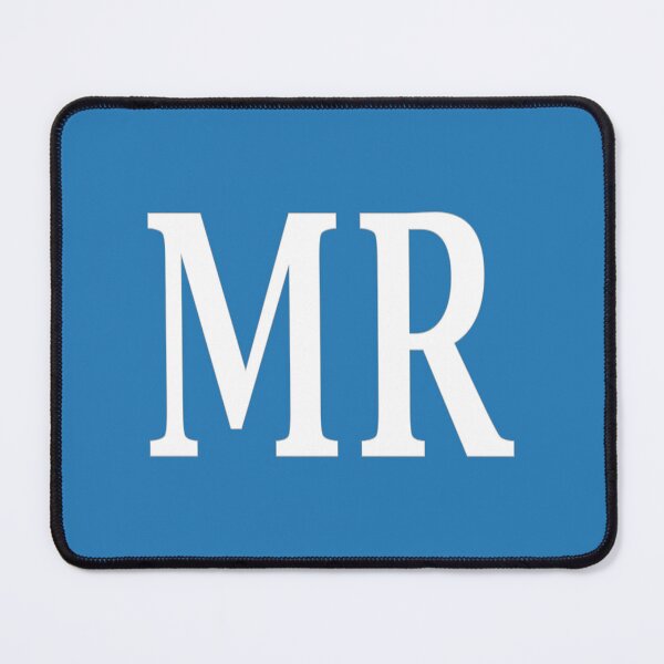 Item preview, MR Initials Monogram Elegant White Letters designed and sold by Jeallan Designs.