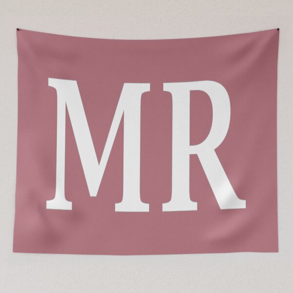 Item preview, MR Initials Monogram Elegant White Letters designed and sold by Jeallan Designs.