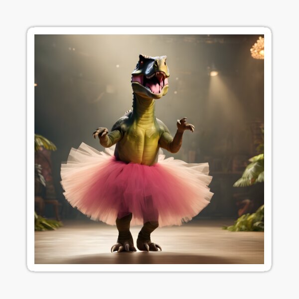 Artikel-Vorschau von Dinosaurier trägt ein Tutu, designt und verkauft von KeiraSlackDesigns :).