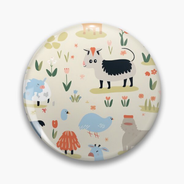 Item preview, Farmyard Friends Seamless Digital paper designed and sold by Srikhet.