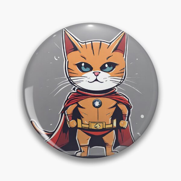 Item preview, orange cat super hero digital paper designed and sold by pig2u.