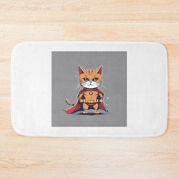 Item preview, orange cat super hero digital paper designed and sold by pig2u.