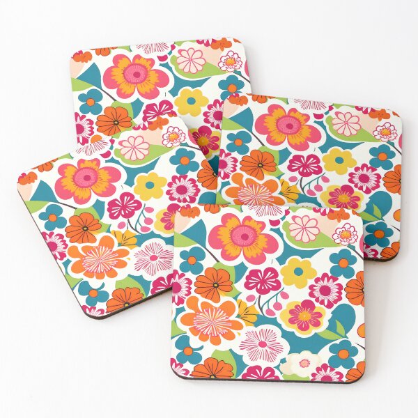Artikelvorschau, Retro Blumen Muster entworfen und verkauft von homestylemarket.