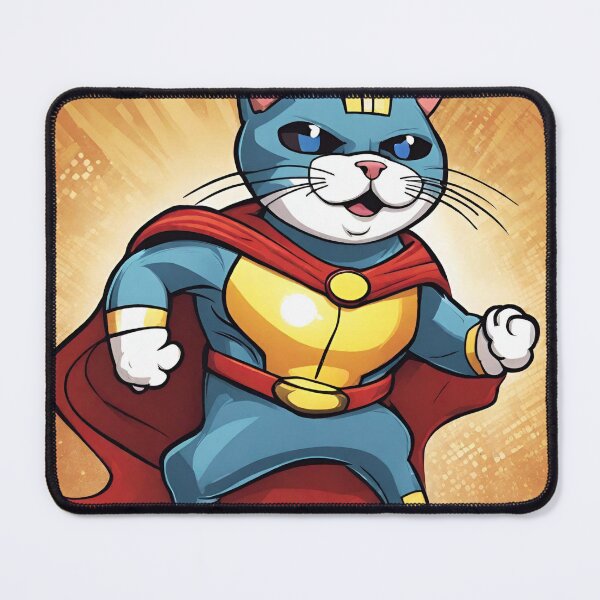 Item preview, cat super hero digital paper designed and sold by pig2u.