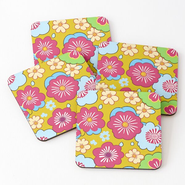 Artikelvorschau, Retro Blumen Muster entworfen und verkauft von homestylemarket.