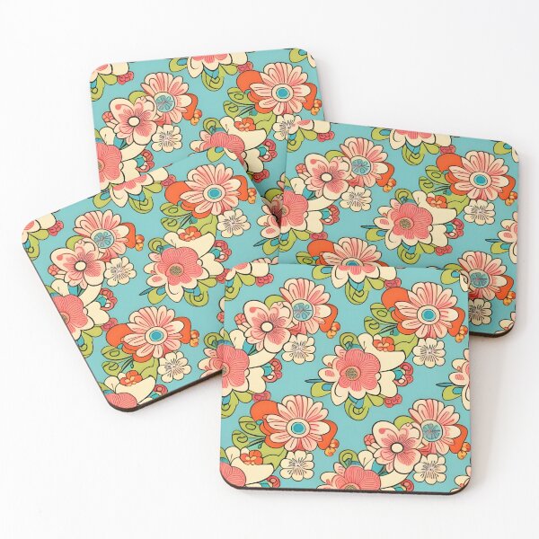 Artikelvorschau, Retro Blumen Muster entworfen und verkauft von homestylemarket.