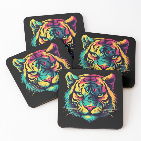 Item preview, Colorful Tiger Head designed and sold by ArtisShops.