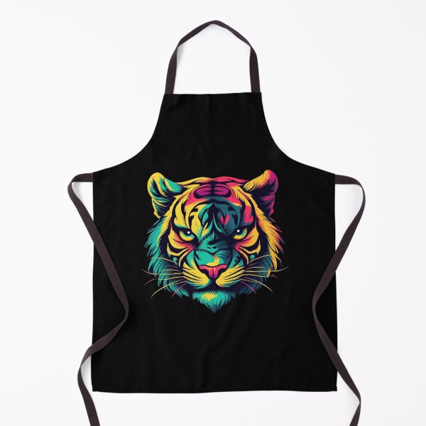 Artikelvorschau, Bunter Tigerkopf entworfen und verkauft von ArtisShops.