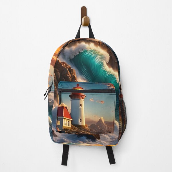 Item preview, Waves Crash onto Lighthouse Rock! designed and sold by Zen-Hues.