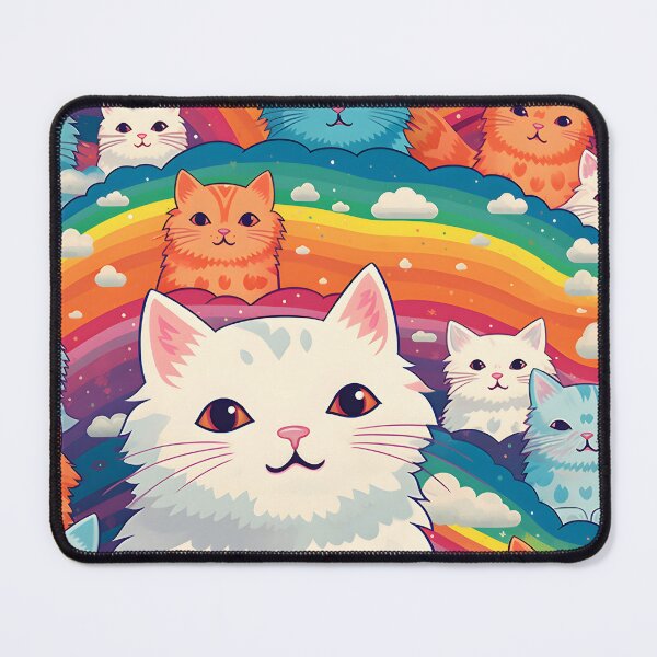 Item preview, Many cats are placed with rainbows showing their cuteness and brightness designed and sold by Dissanan Phothichan.
