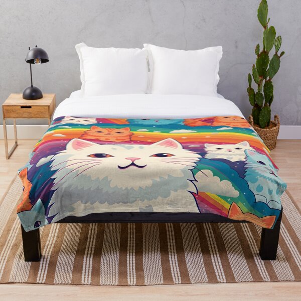 Item preview, Many cats are placed with rainbows showing their cuteness and brightness designed and sold by Dissanan Phothichan.