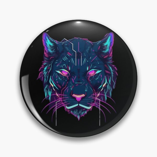 Item preview, Cyber Tiger Head designed and sold by ArtisShops.