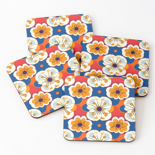 Artikelvorschau, Retro Blumen Muster entworfen und verkauft von homestylemarket.