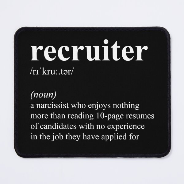 Item preview, Funny Recruiter Definition Recruitment HR Human Resources Gift designed and sold by JustCreativity.