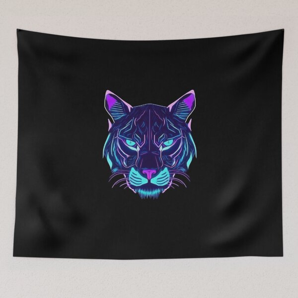 Item preview, Cyber Tiger Head designed and sold by ArtisShops.