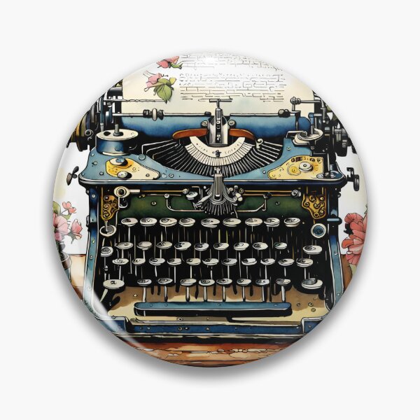 Item preview, Vintage typewrither on a desk designed and sold by Virtuadmin.