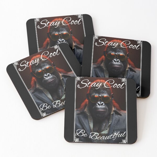 Item preview, Stay Cool Be Beautiful Gorilla Gangster designed and sold by PeteRascal.