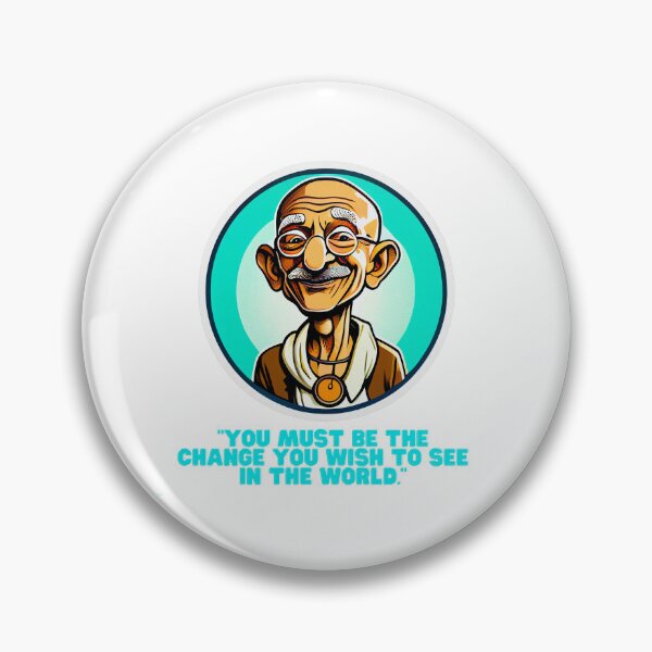 Item preview, Be the Change: Gandhi's Wisdom Illustrated Art designed and sold by ZenEvoke.