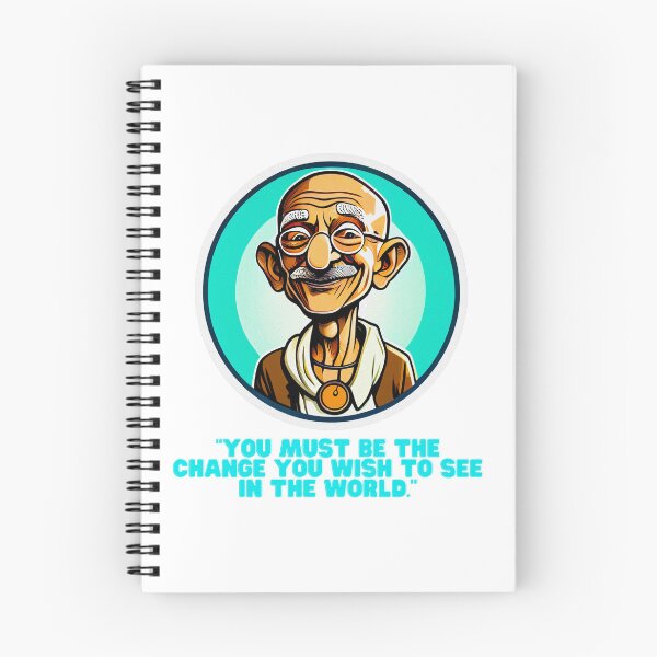 Item preview, Sea el cambio: arte ilustrado de la sabiduría de Gandhi designed and sold by ZenEvoke.