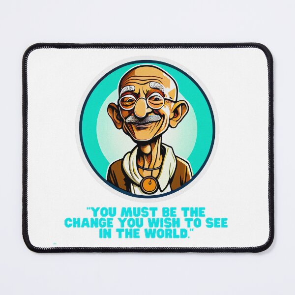 Item preview, Be the Change: Gandhi's Wisdom Illustrated Art designed and sold by ZenEvoke.