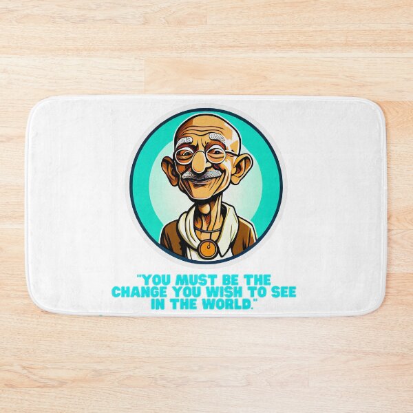 Item preview, Be the Change: Gandhi's Wisdom Illustrated Art designed and sold by ZenEvoke.