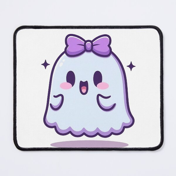 Item preview, Shy halloween ghost with purple bow tie designed and sold by iPreet-fx.