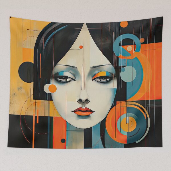 Item preview, Explore Simplistic & Minimalistic Japanese Geisha Portraits with a Majestic Touch designed and sold by ArtificialGenes.
