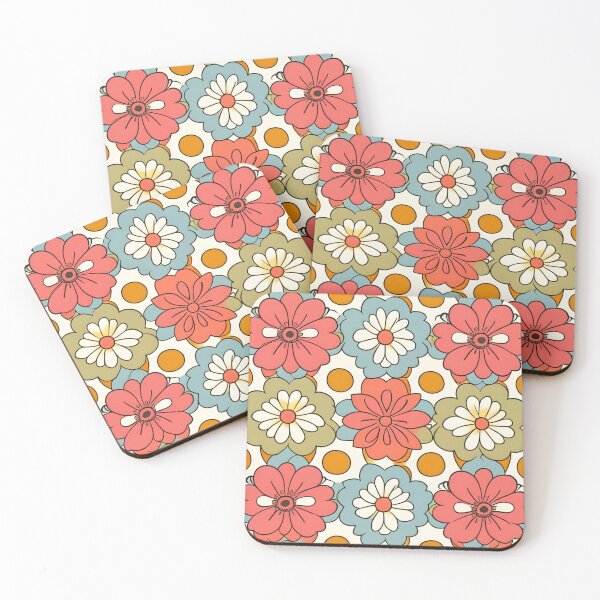 Artikelvorschau, Retro Blumen Muster entworfen und verkauft von homestylemarket.