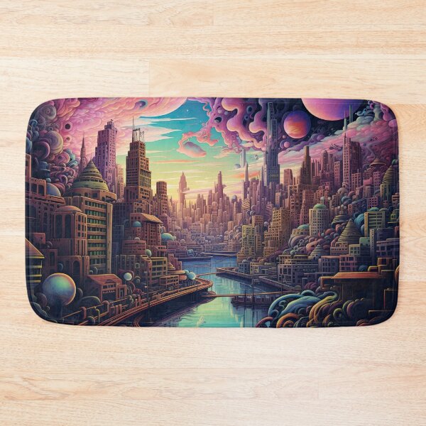 Item preview, Trippy City - Psychedelic Street Visions designed and sold by brandway.